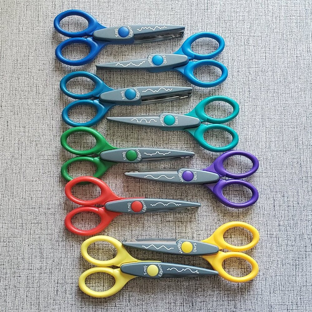 Kraft Edgers Scissors Paper Cutters Crafts Scrapbooking Lot Of 9